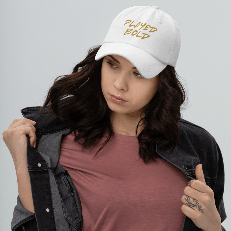 Played Bold RCB Cap – IPL 2025 Inspired | Cricket Fan Cap | Unisex Adjustable | House of Magnetic HOUSE OF MAGNETIC