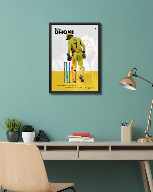 M.S. Dhoni Poster Houseofmagnetic