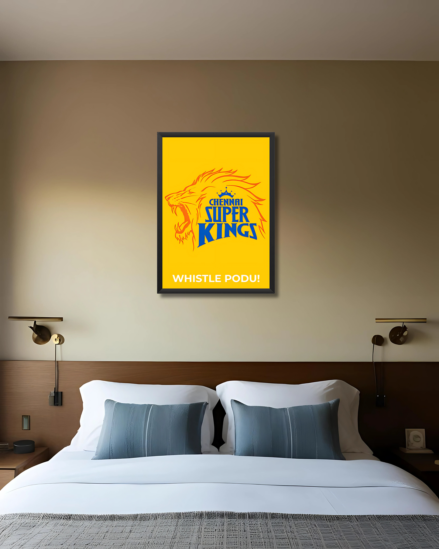 Chennai Super Kings (CSK) Poster - Whistle Podu Houseofmagnetic