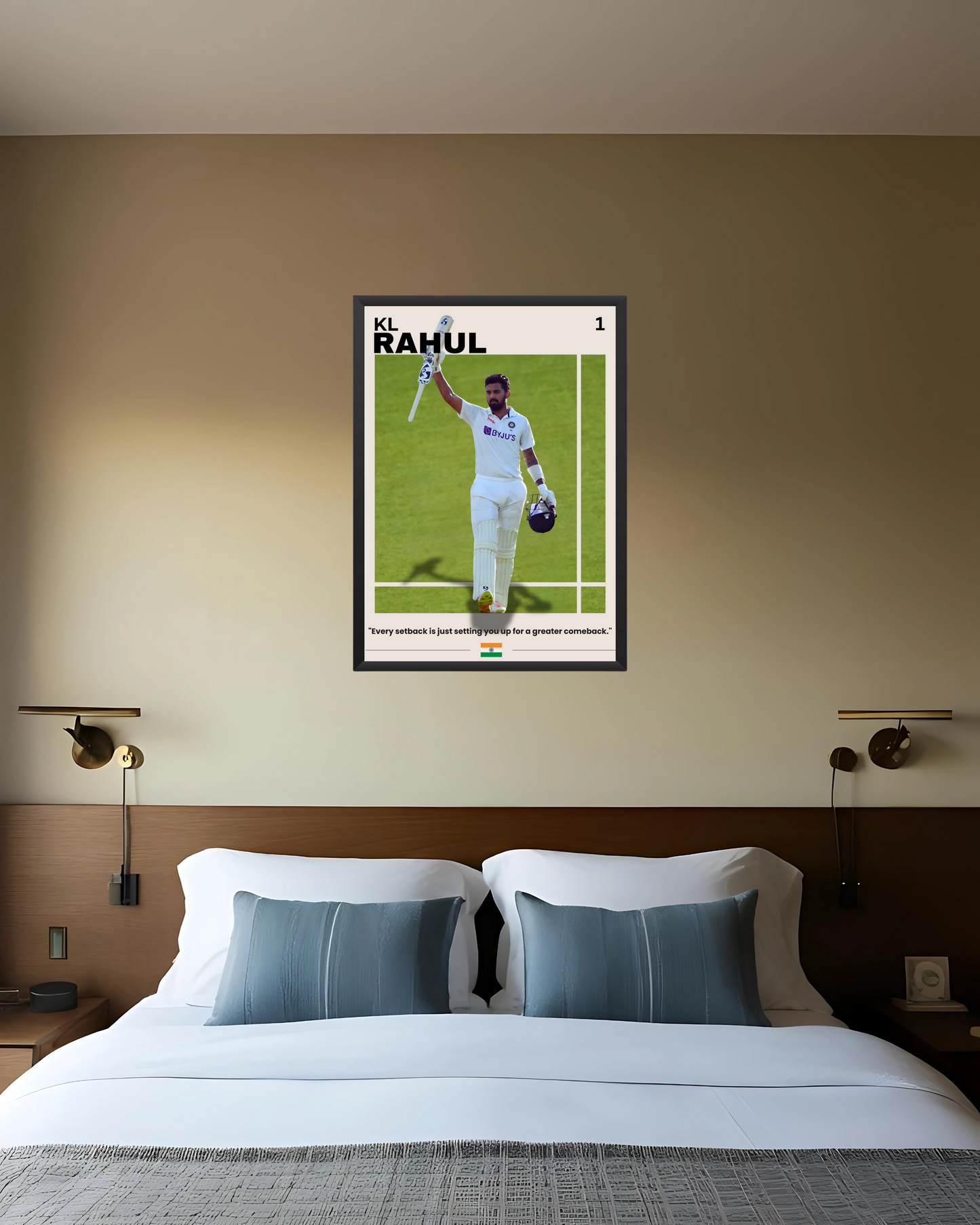 KL Rahul Test Poster Houseofmagnetic