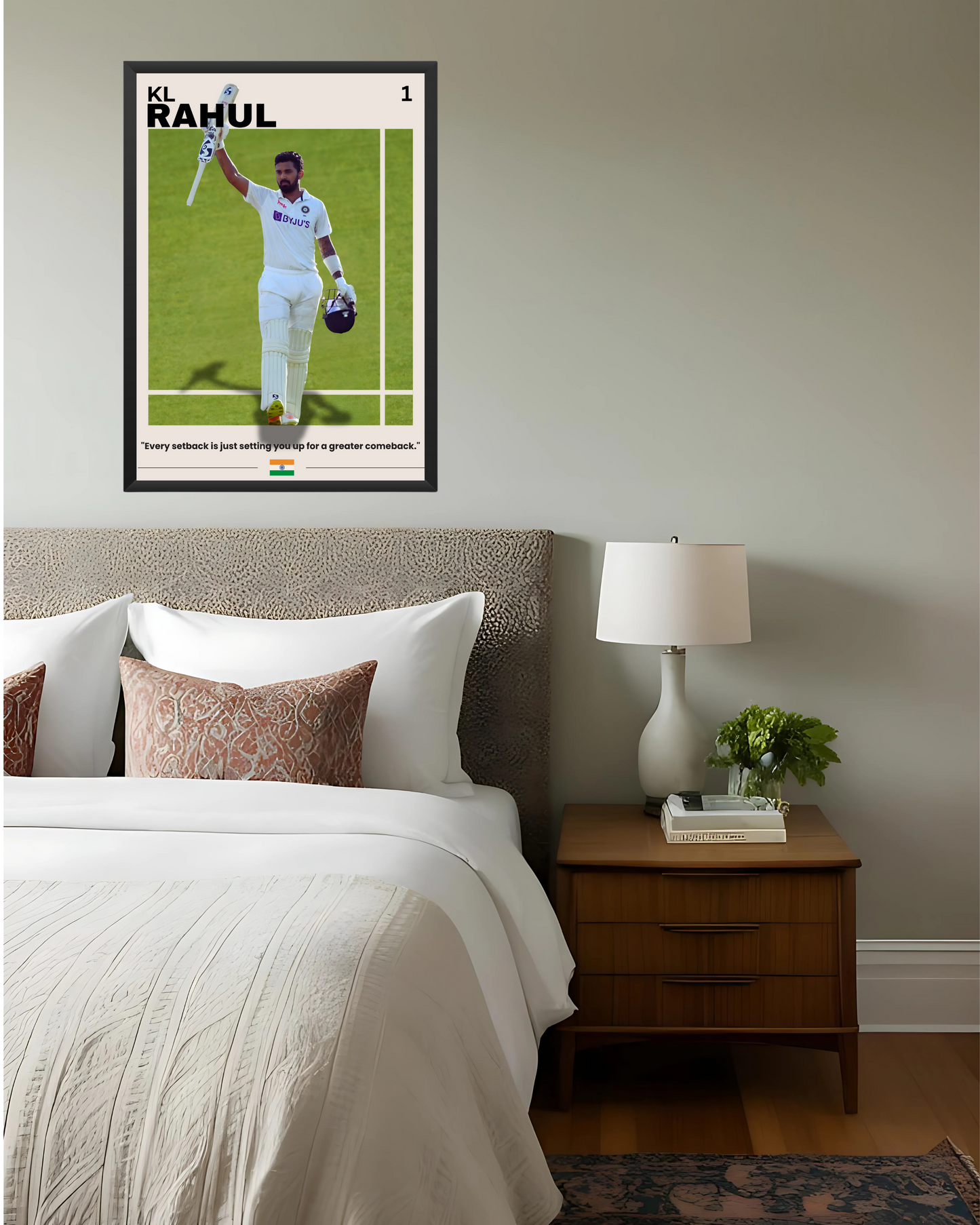KL Rahul Test Poster Houseofmagnetic