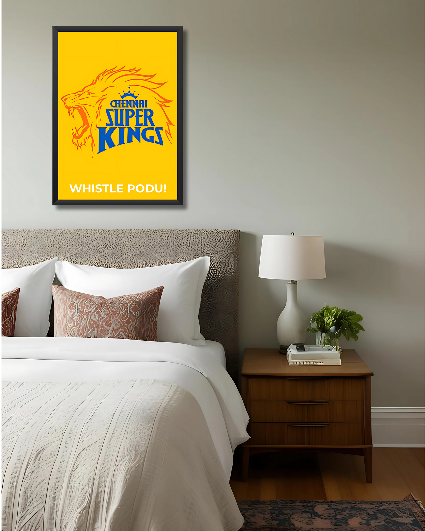 Chennai Super Kings (CSK) Poster - Whistle Podu Houseofmagnetic