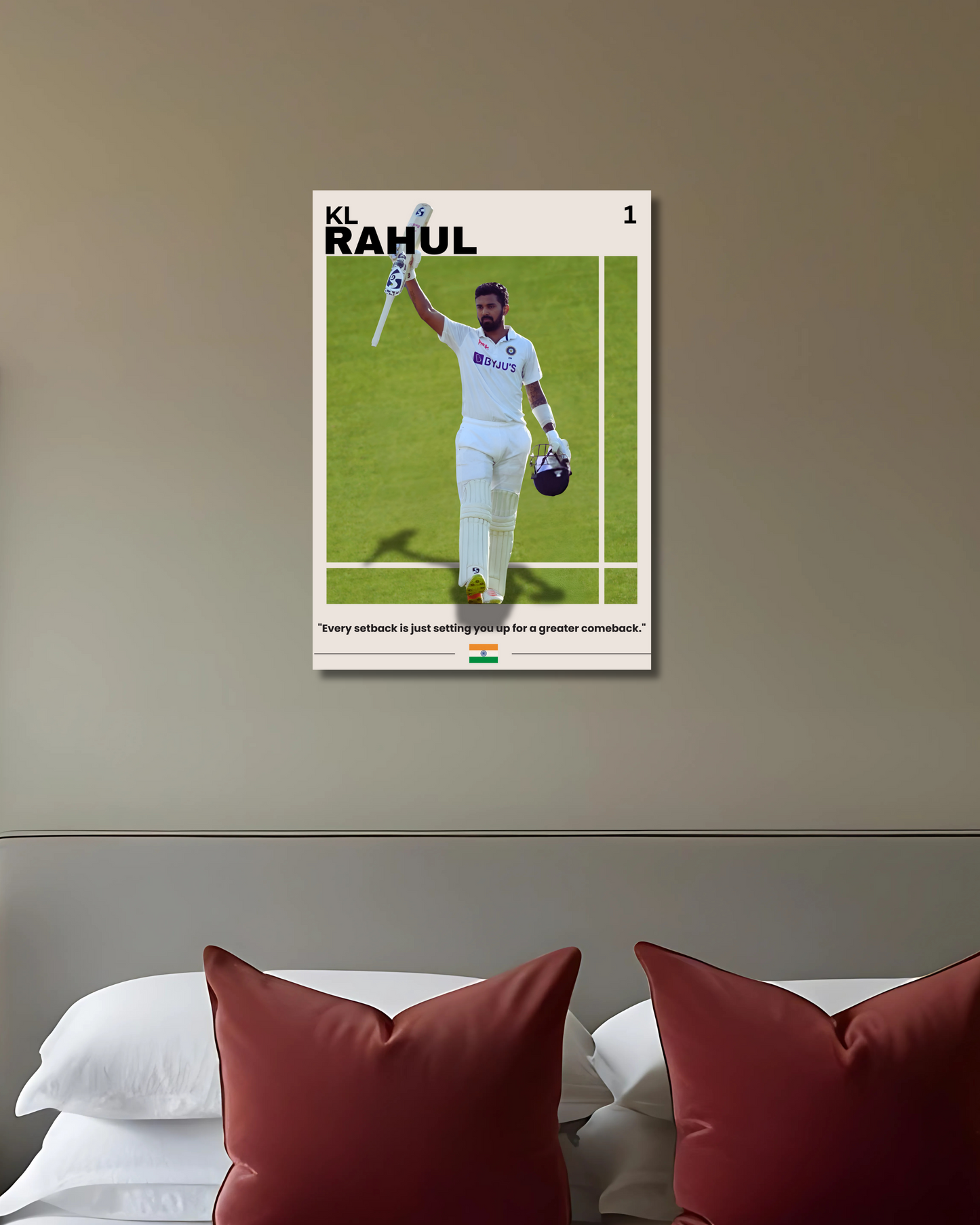 KL Rahul Test Poster Houseofmagnetic