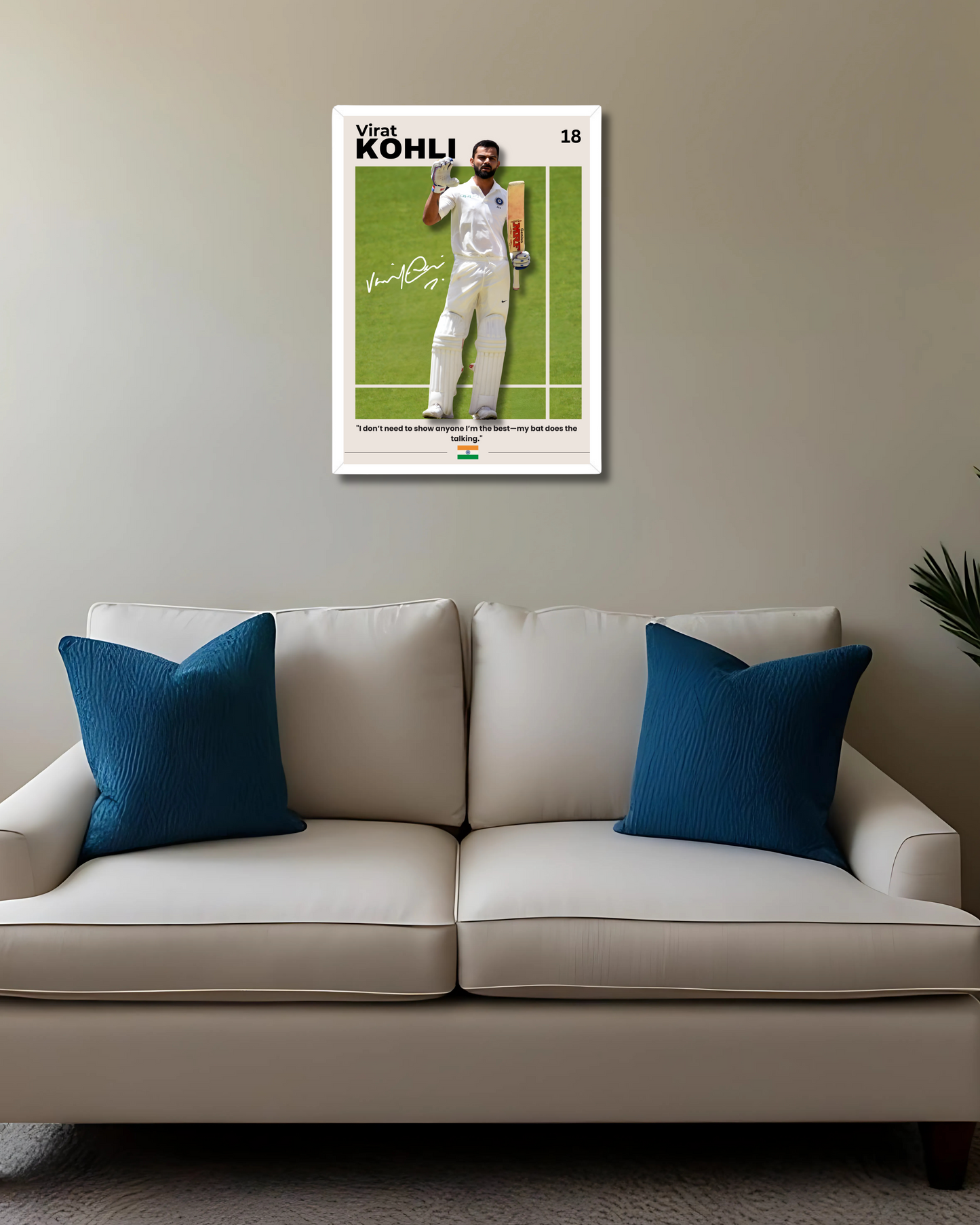 Virat Kohli Poster | "My Bat Does the Talking" Houseofmagnetic