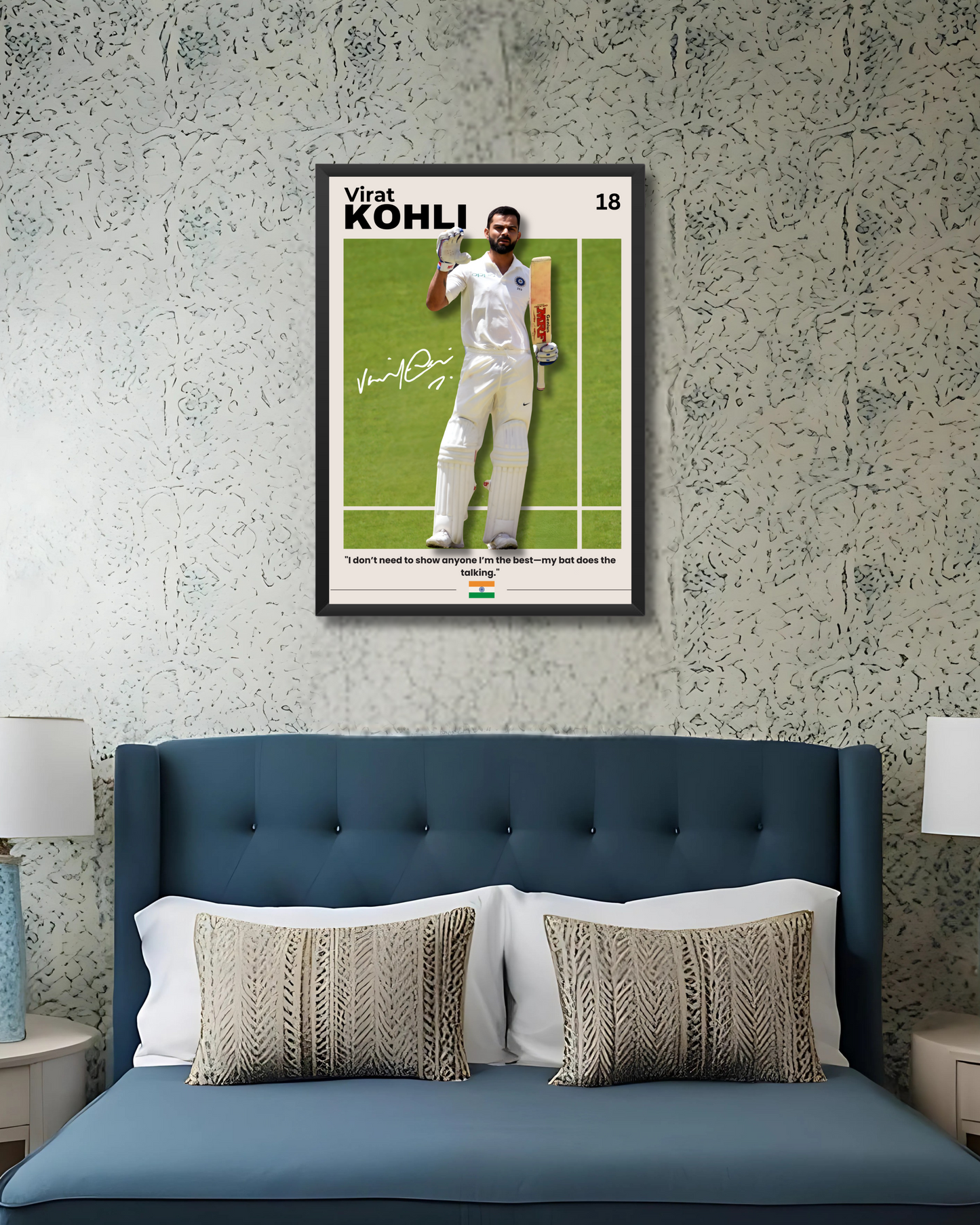 Virat Kohli Poster | "My Bat Does the Talking" Houseofmagnetic