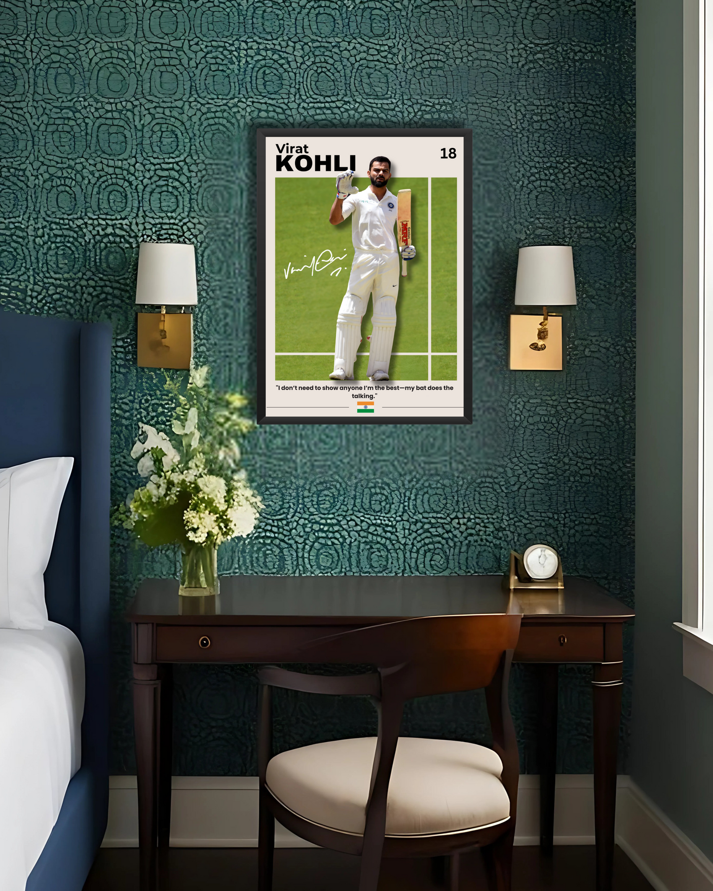 Virat Kohli Poster | "My Bat Does the Talking" Houseofmagnetic