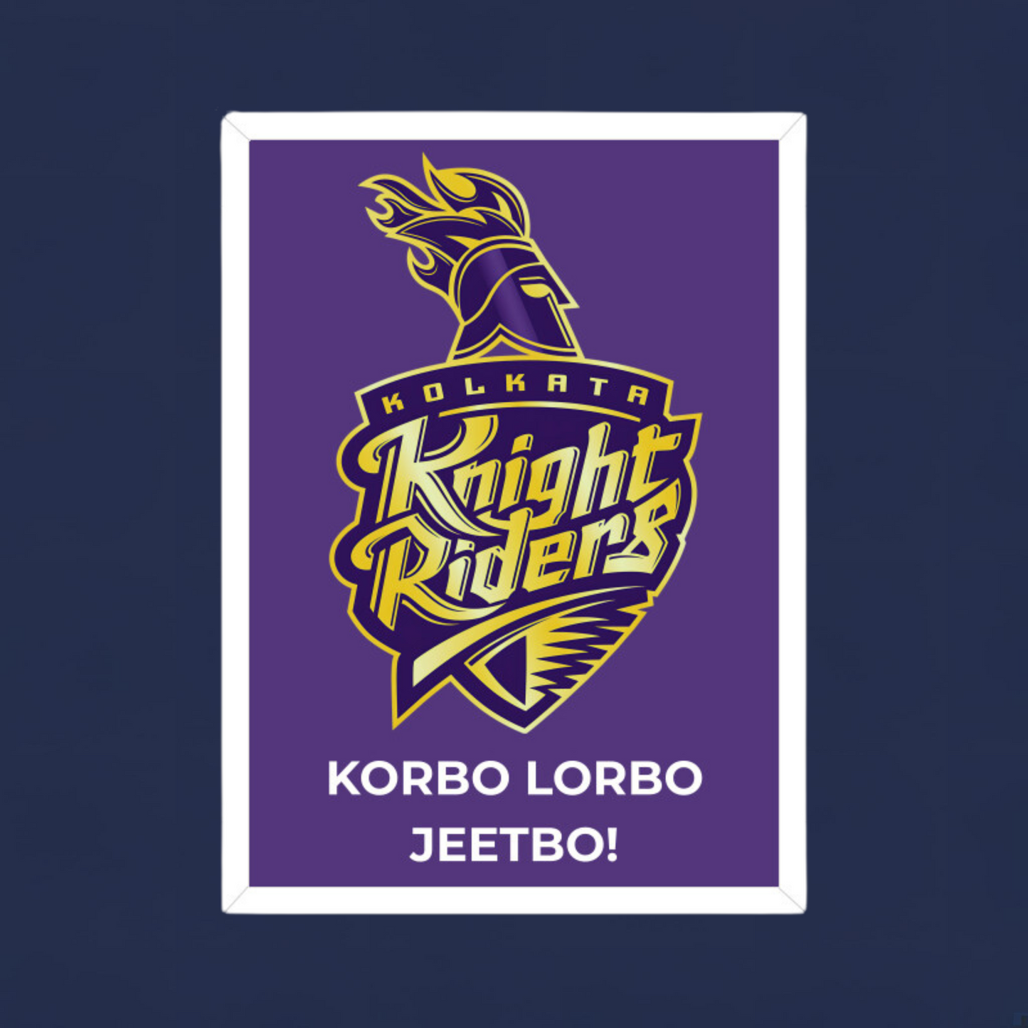 Kolkata Knight Riders Poster Houseofmagnetic