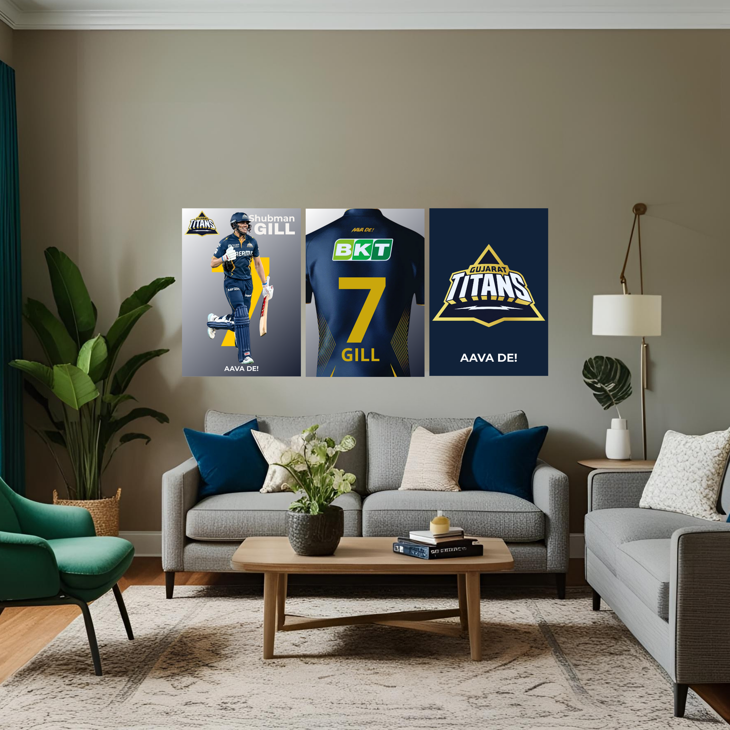 Gujarat Titans Poster Combo – Set of 3 Houseofmagnetic
