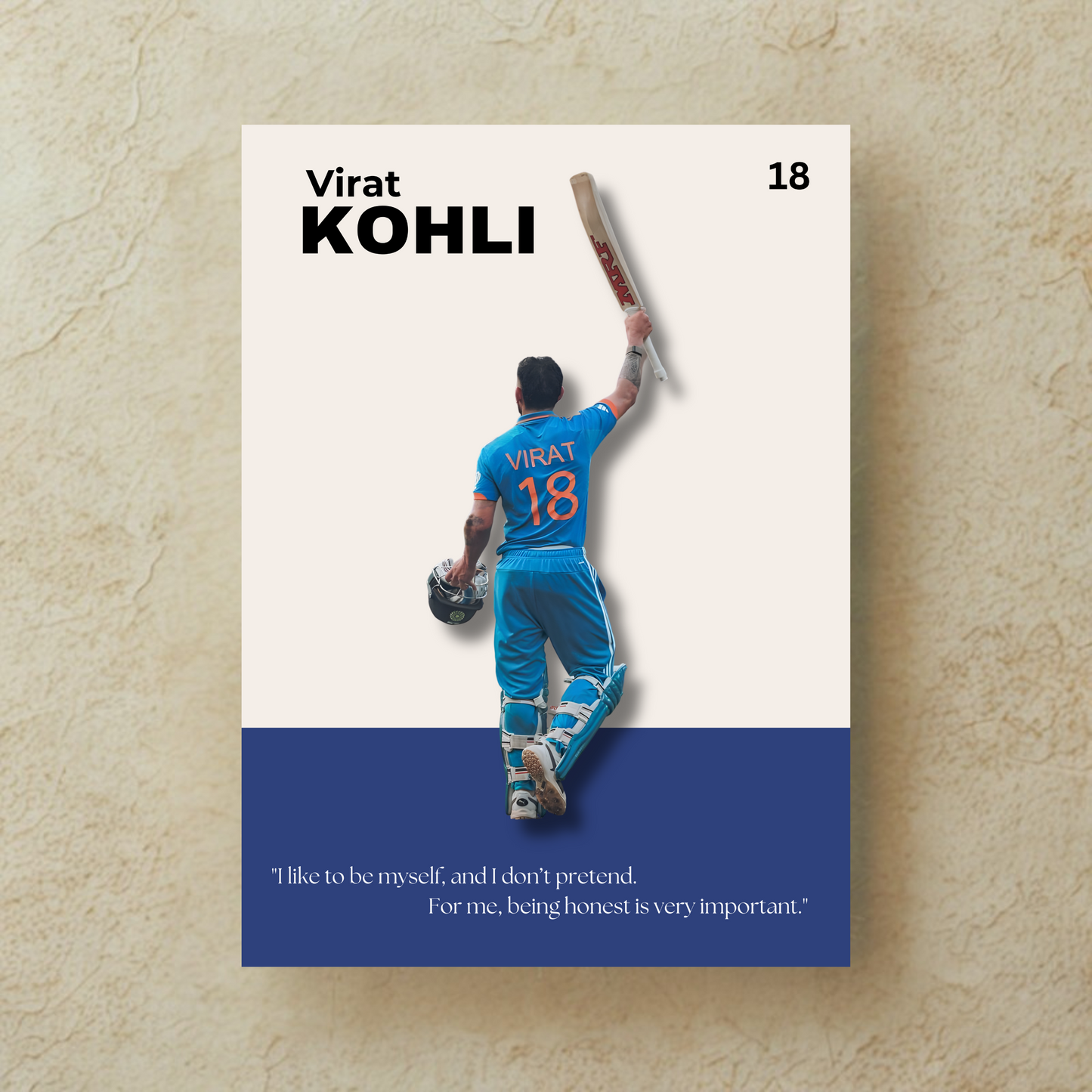 Virat Kohli Poster "VIRAT 18" Houseofmagnetic