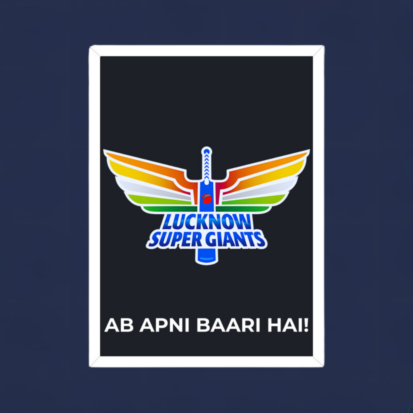 Lucknow Super Giants Poster Houseofmagnetic
