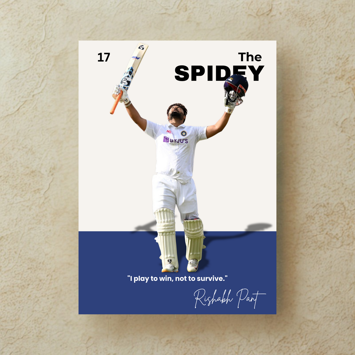 Rishabh Pant Poster Houseofmagnetic
