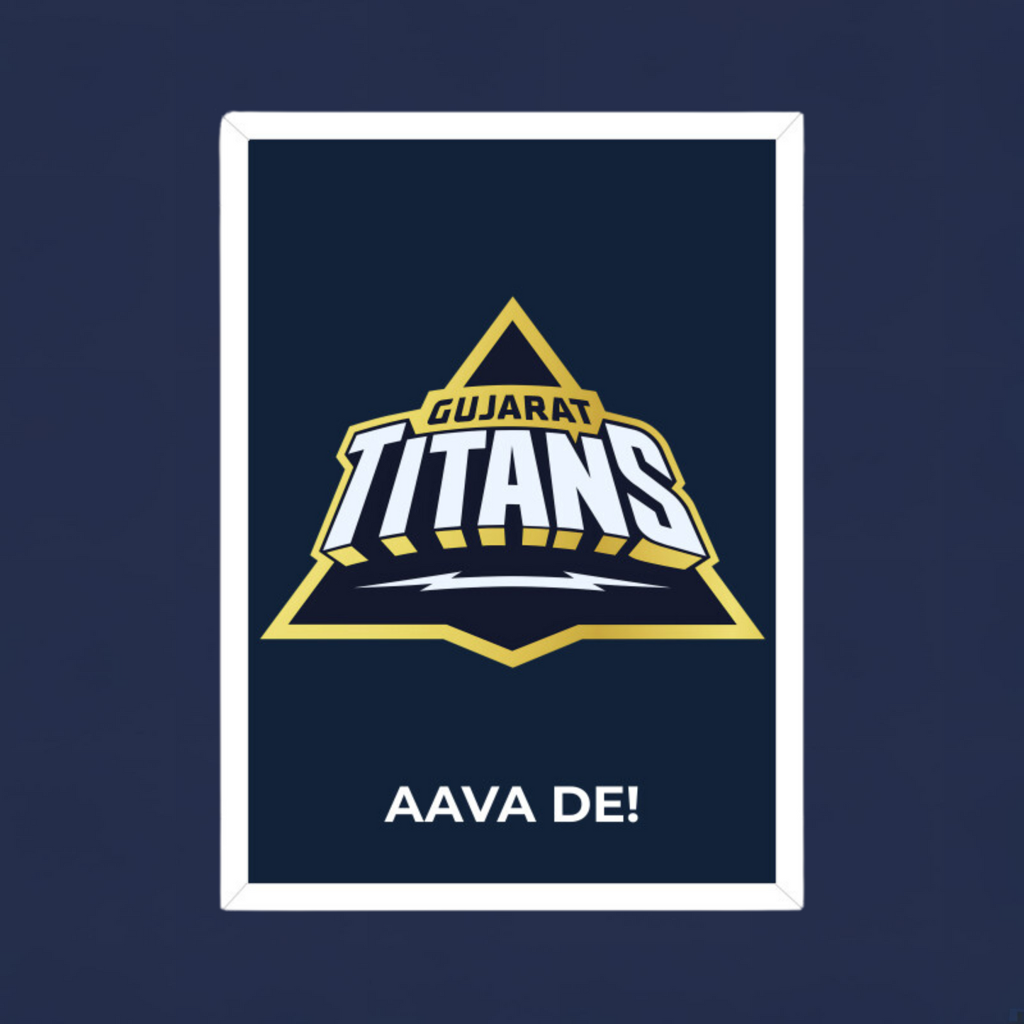 Gujarat Titans Poster Houseofmagnetic