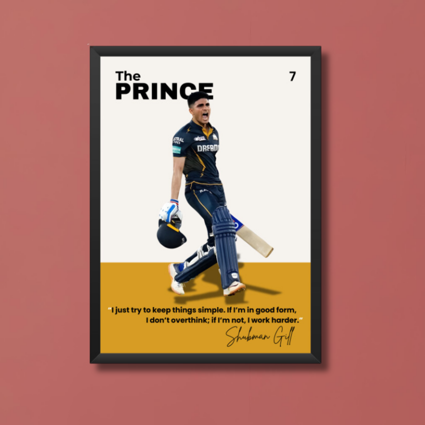 Shubman Gill Poster Houseofmagnetic