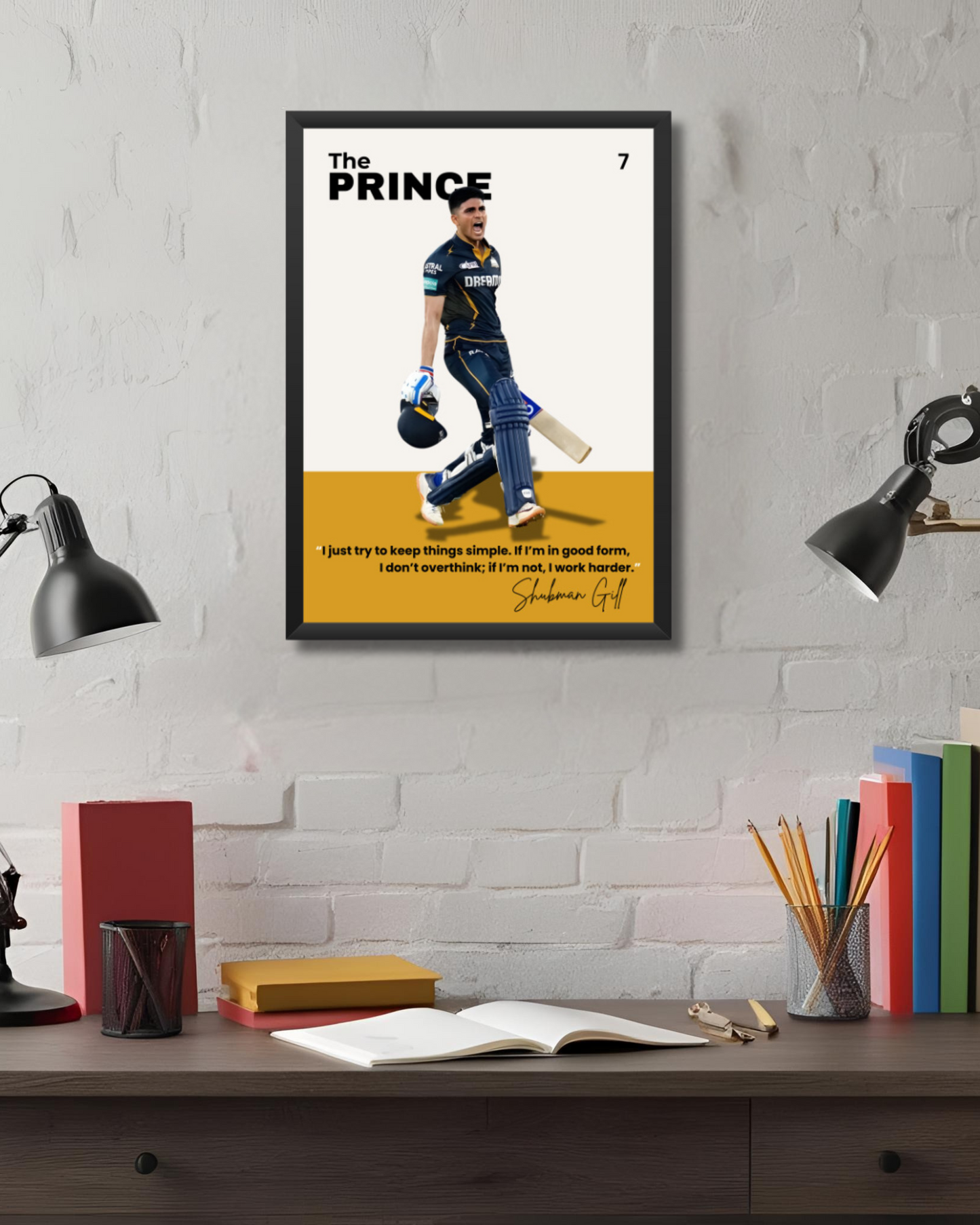 Shubman Gill Poster Houseofmagnetic