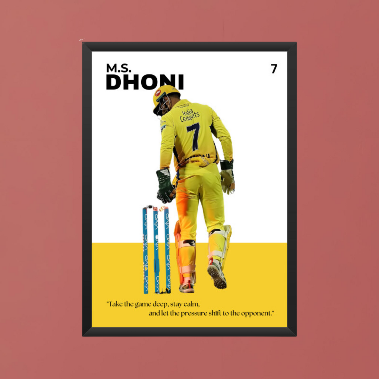 M.S. Dhoni Poster Houseofmagnetic