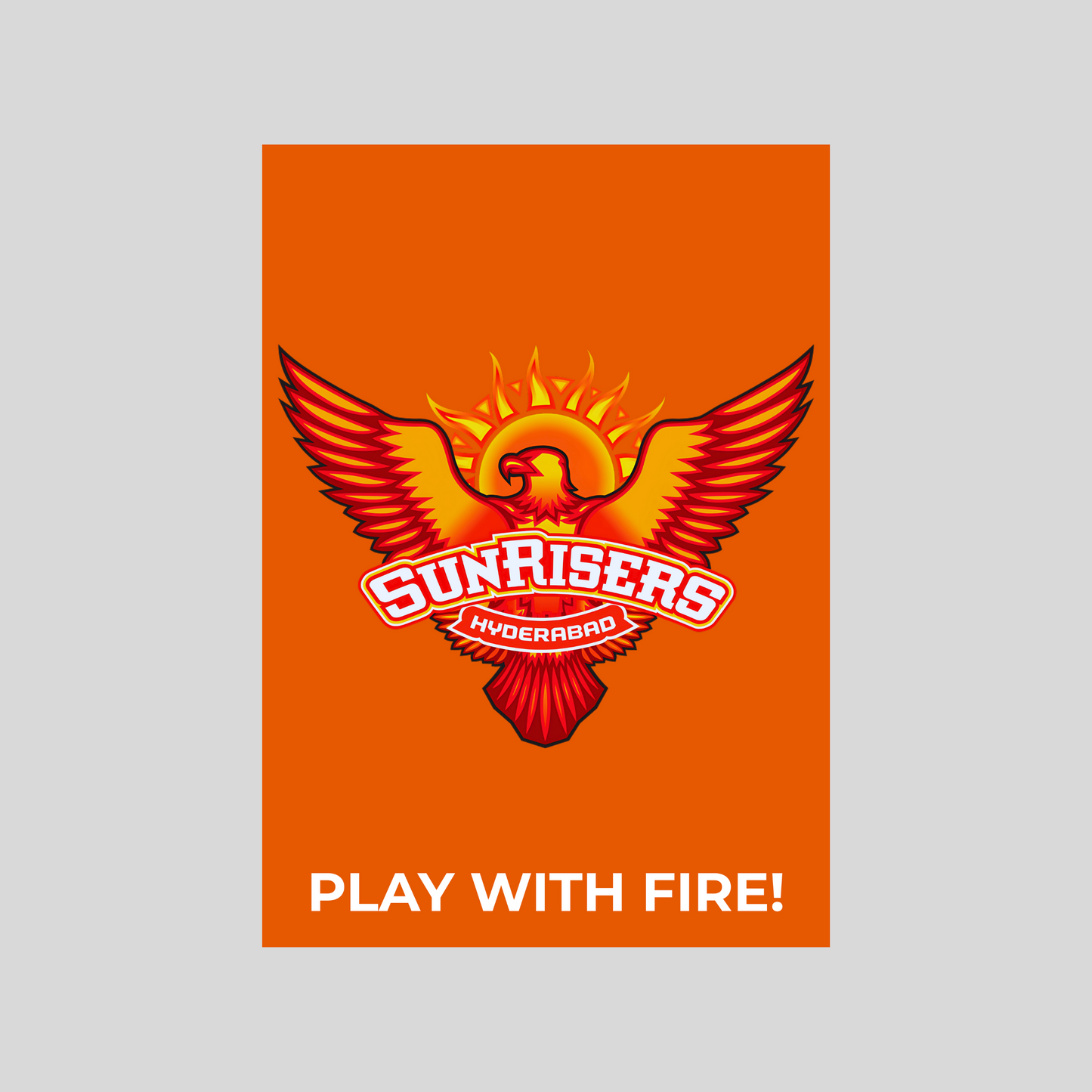 Sunrisers Hyderabad Poster Houseofmagnetic