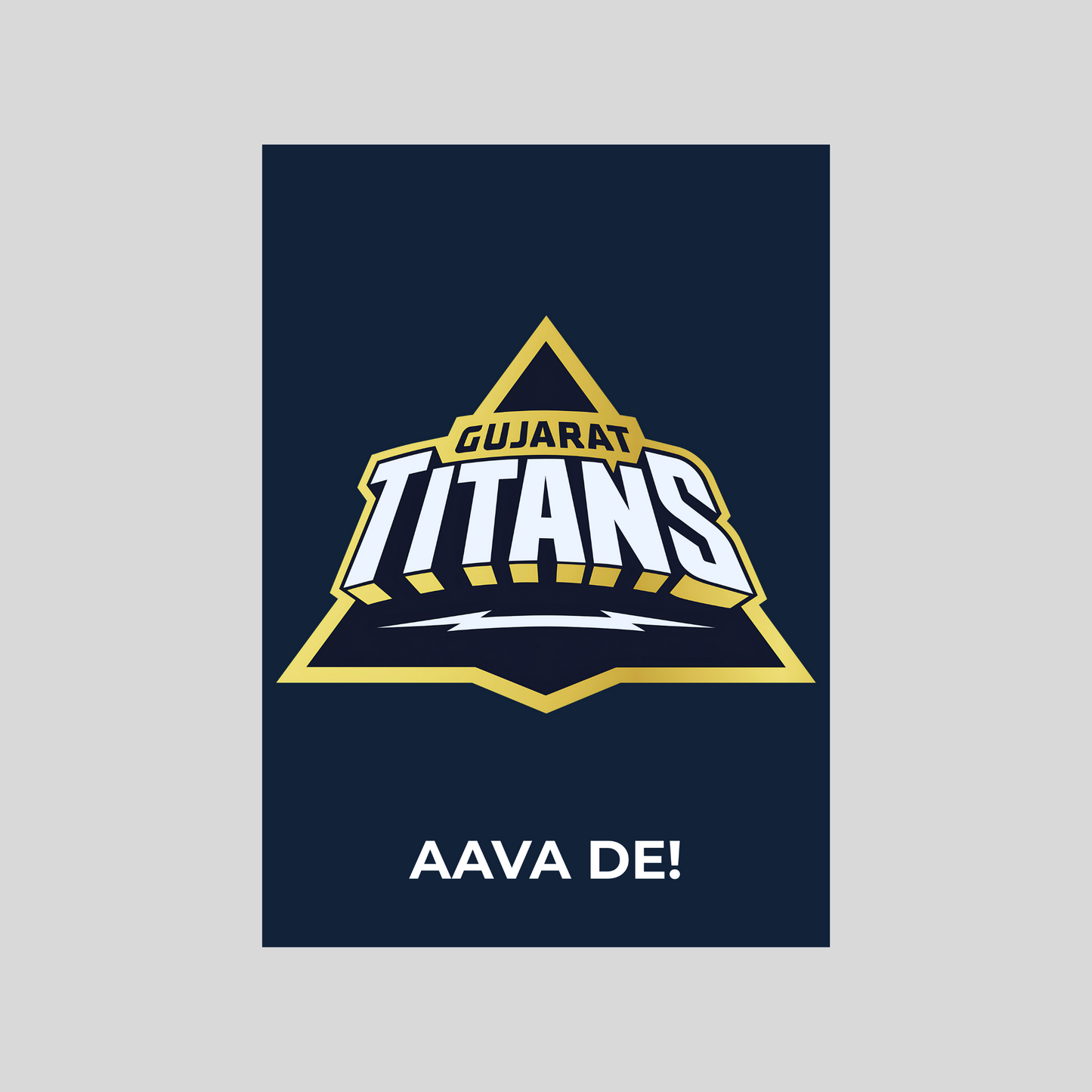 Gujarat Titans Poster Houseofmagnetic