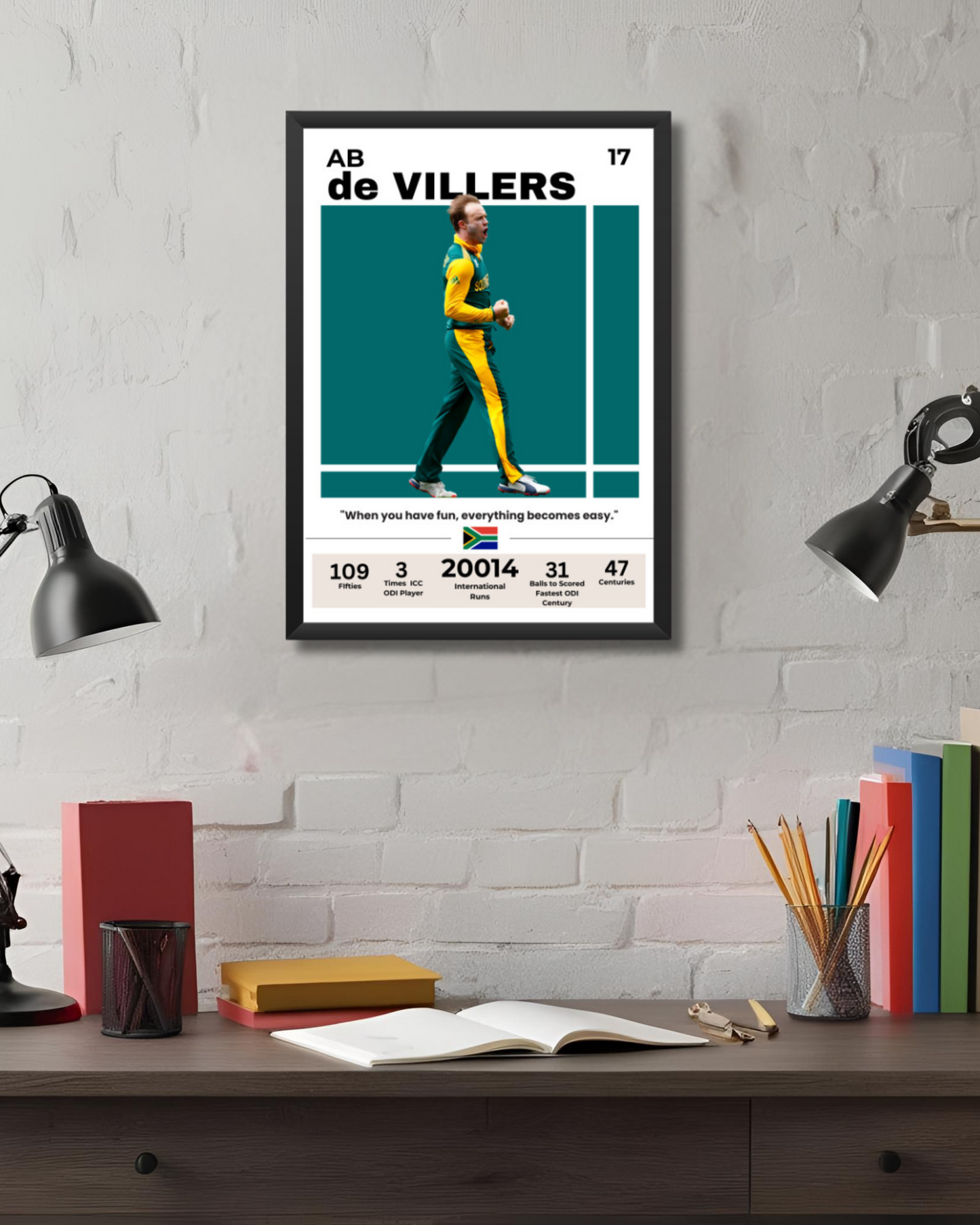 AB de Villiers Poster Houseofmagnetic