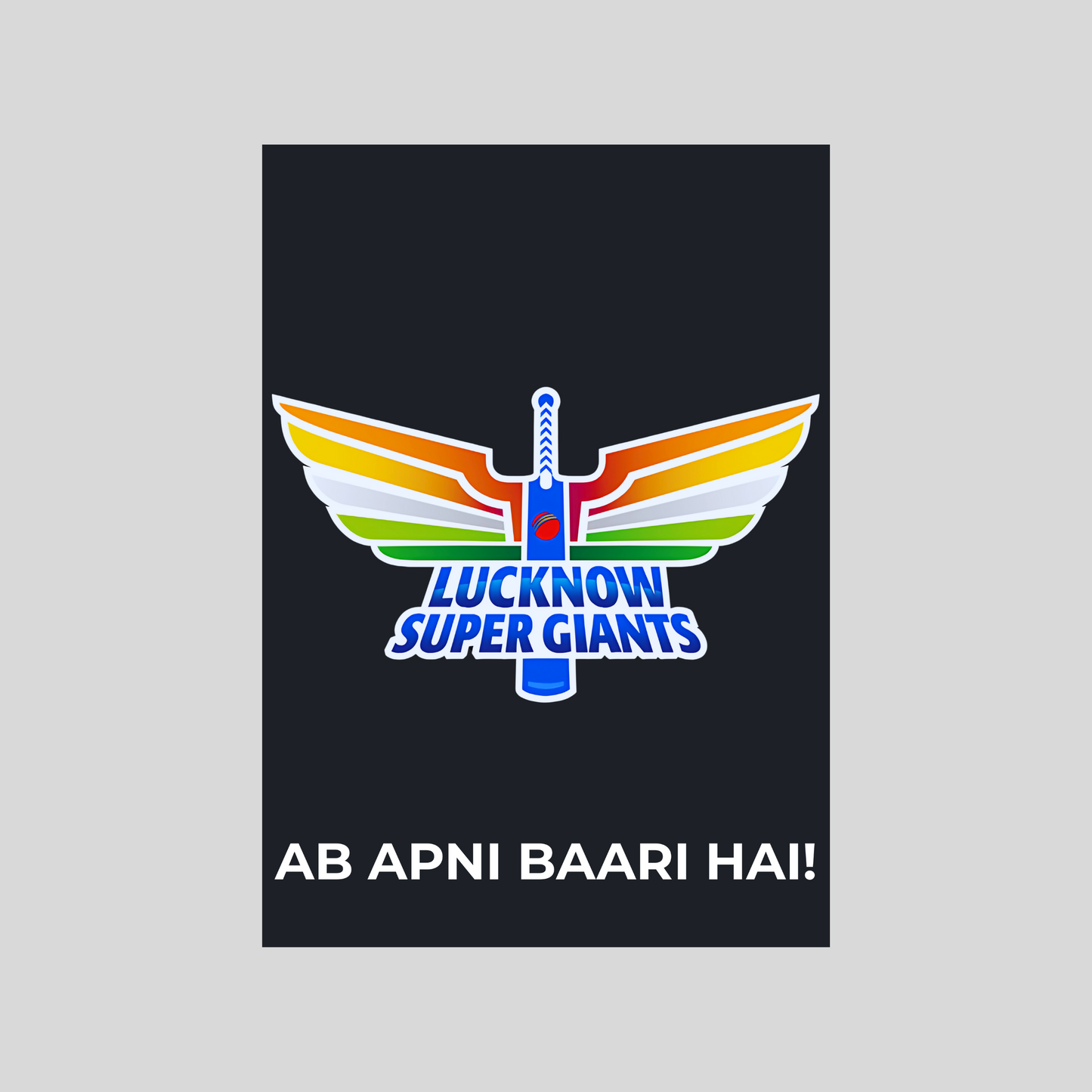 Lucknow Super Giants Poster Houseofmagnetic