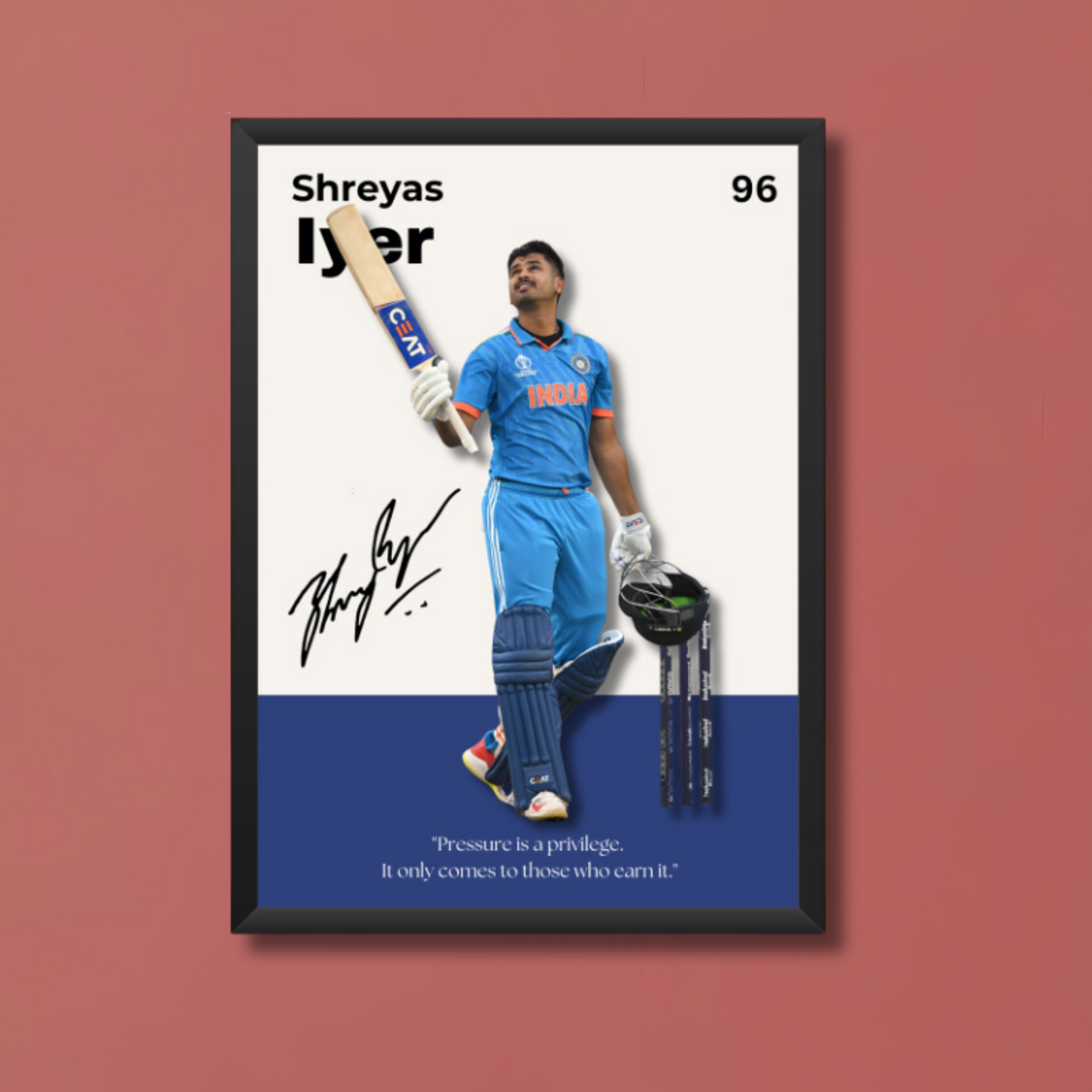 Shreyas Iyer Poster Houseofmagnetic