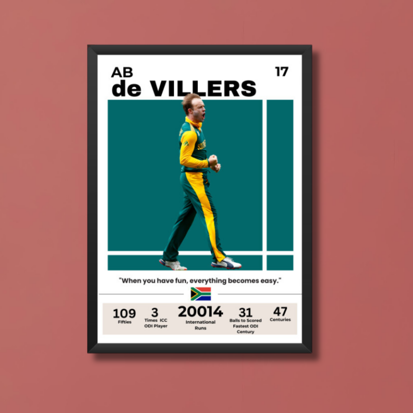 AB de Villiers Poster Houseofmagnetic