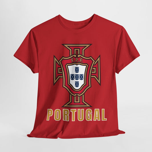 Portugal Football T-Shirt – FPF Crest DTF Print | Cristiano Ronaldo Fan Tee | House of Magnetic (S–5XL) HOUSE OF MAGNETIC