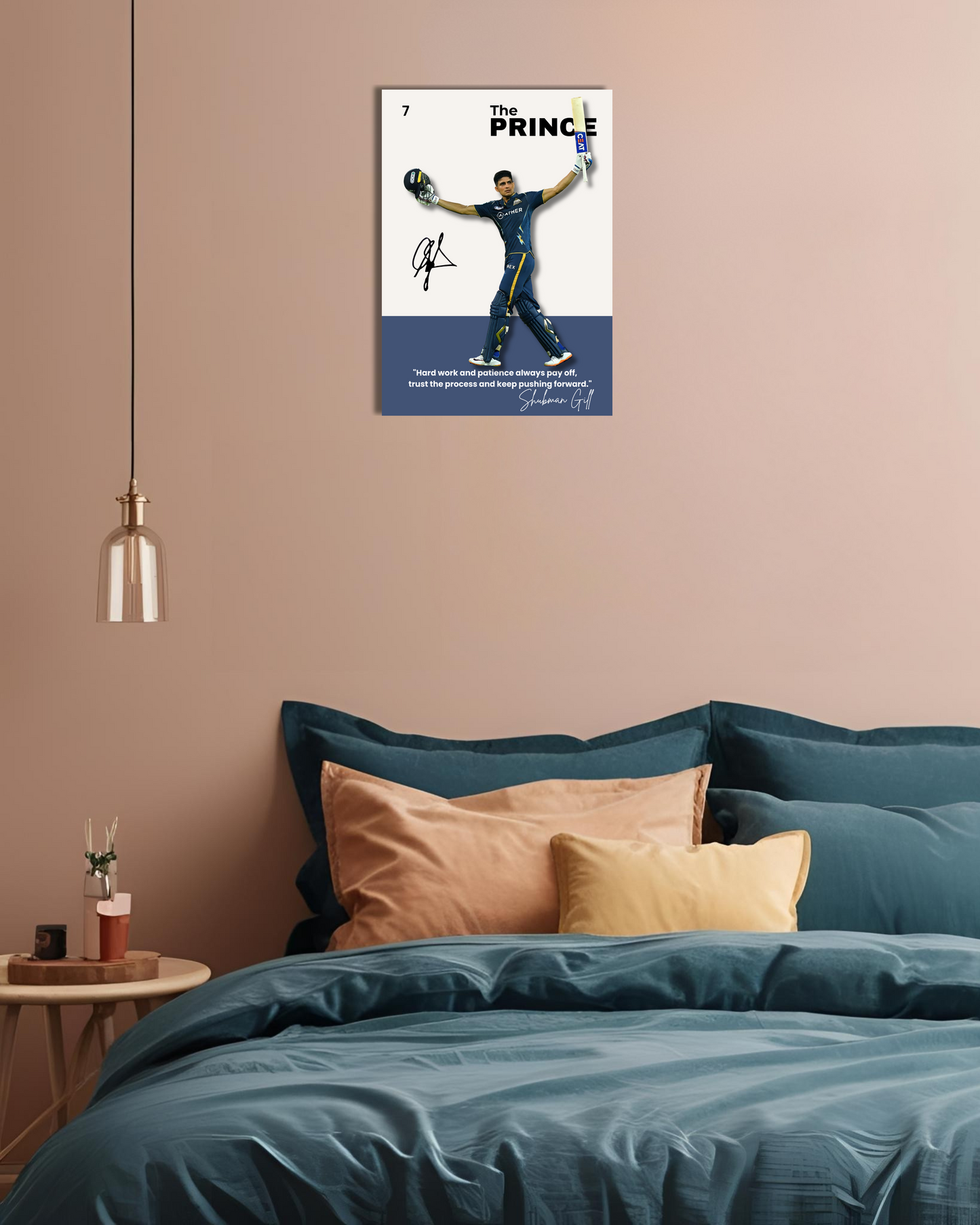 Shubman Gill Poster - The Prince of Cricket Houseofmagnetic