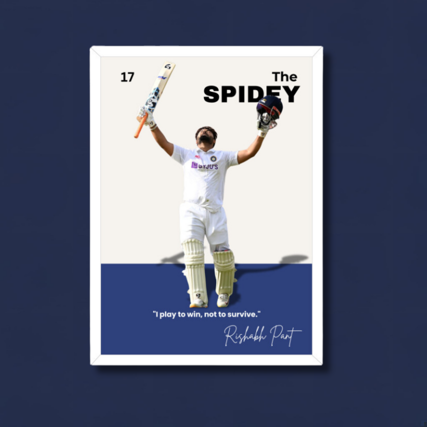 Rishabh Pant Poster Houseofmagnetic