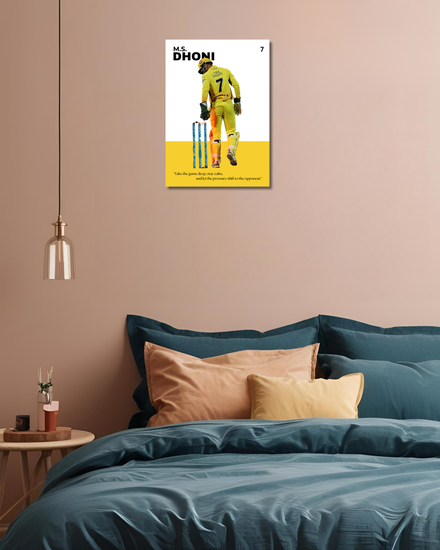 M.S. Dhoni Poster Houseofmagnetic