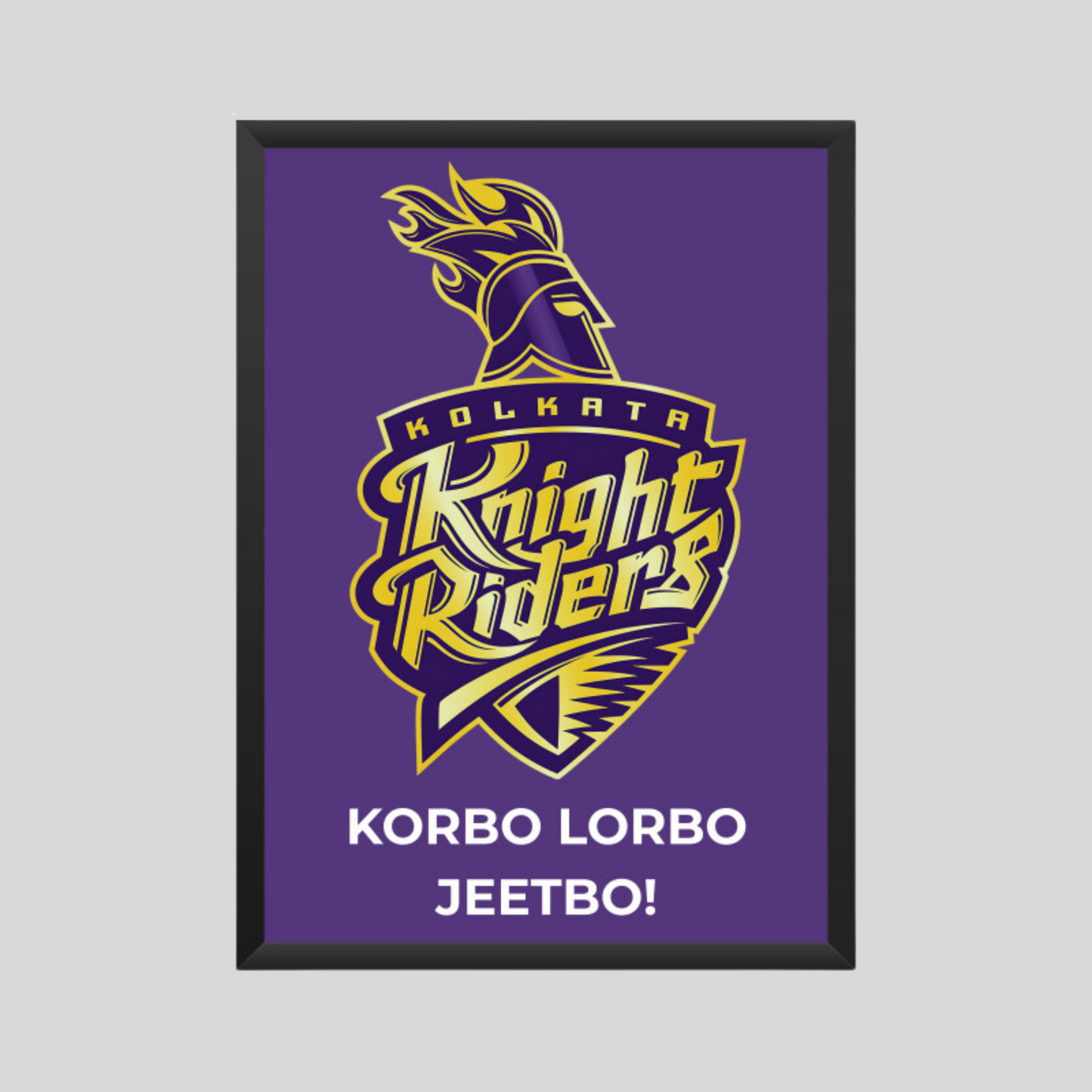 Kolkata Knight Riders Poster Houseofmagnetic