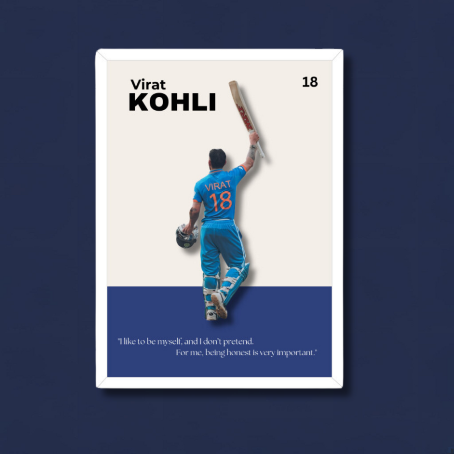 Virat Kohli Poster "VIRAT 18" Houseofmagnetic