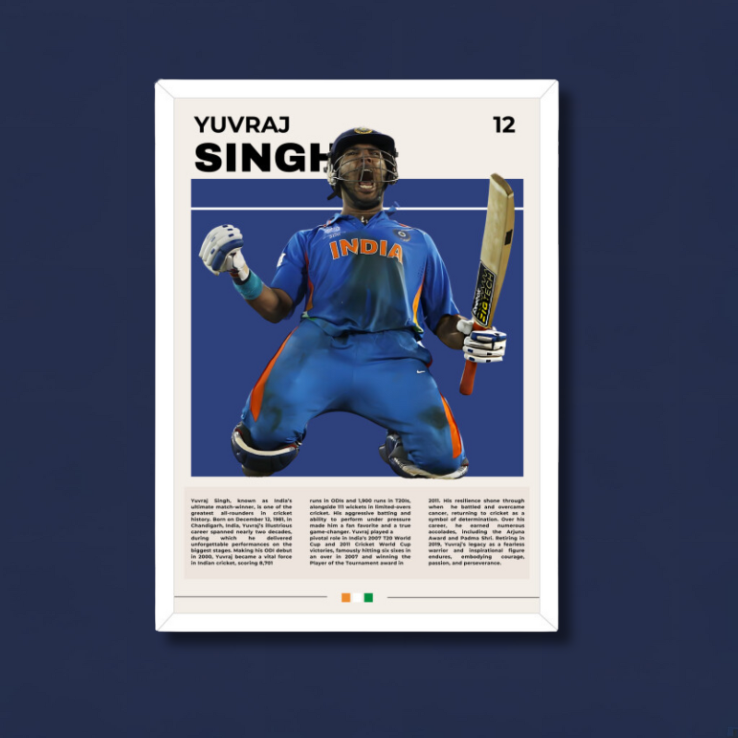 Yuvraj Singh Poster Houseofmagnetic