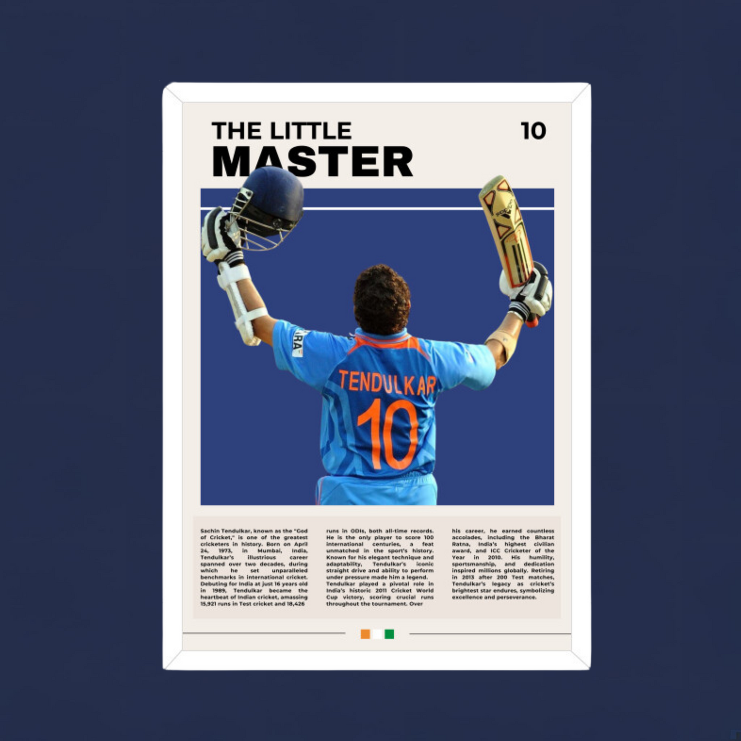 Sachin Tendulkar Poster Houseofmagnetic