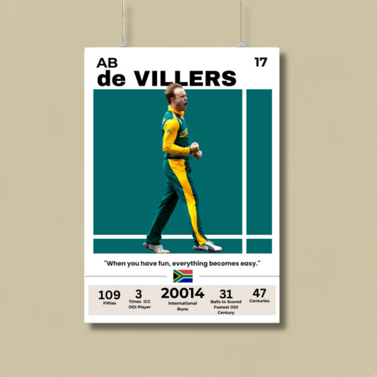 AB de Villiers Poster Houseofmagnetic