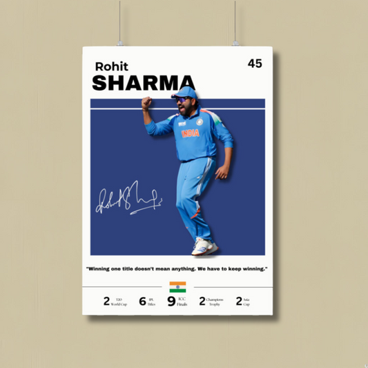 Rohit Sharma Poster Houseofmagnetic