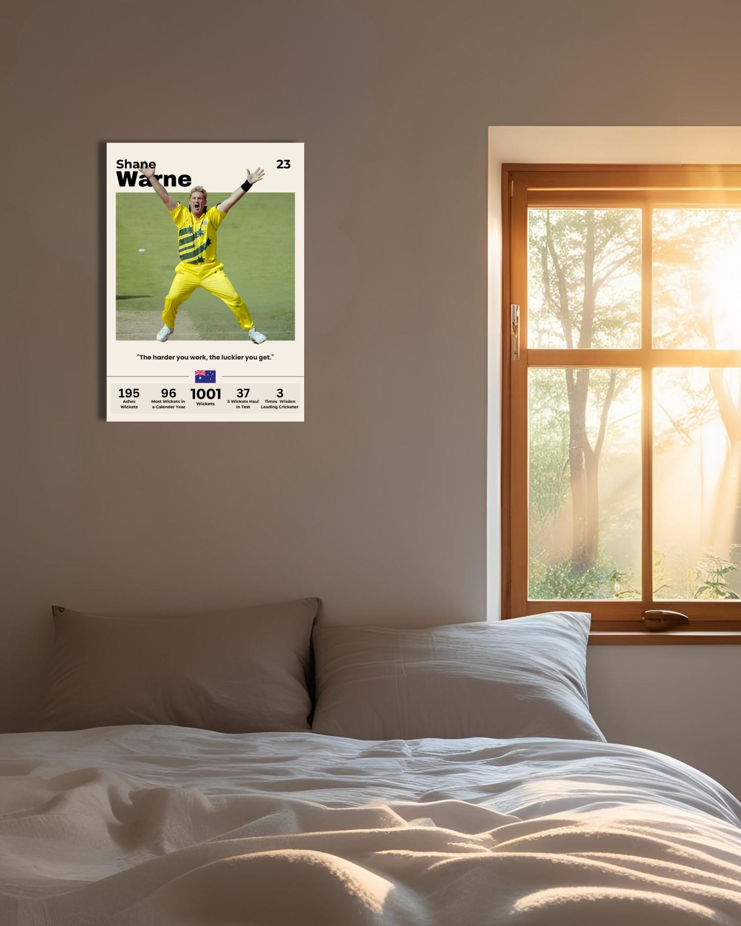 Shane Warne Poster Houseofmagnetic
