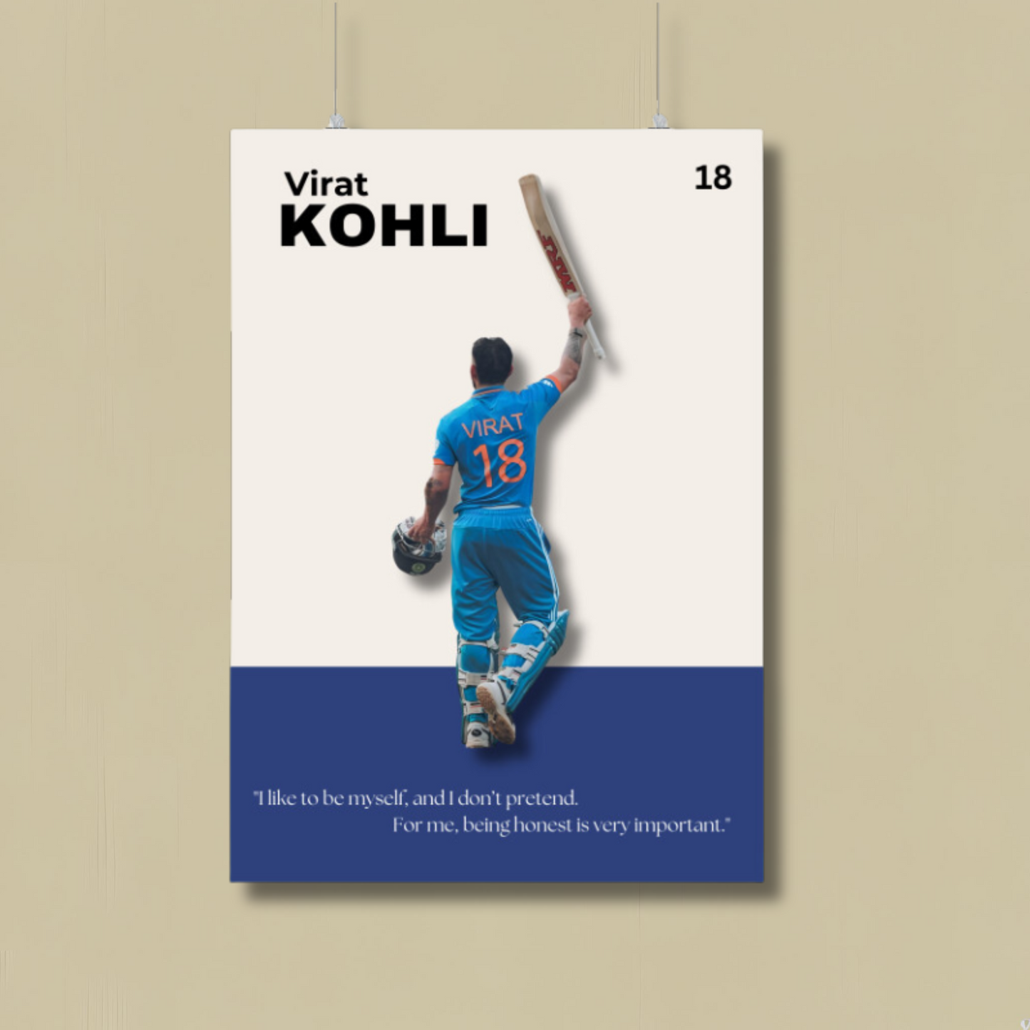 Virat Kohli Poster "VIRAT 18" Houseofmagnetic