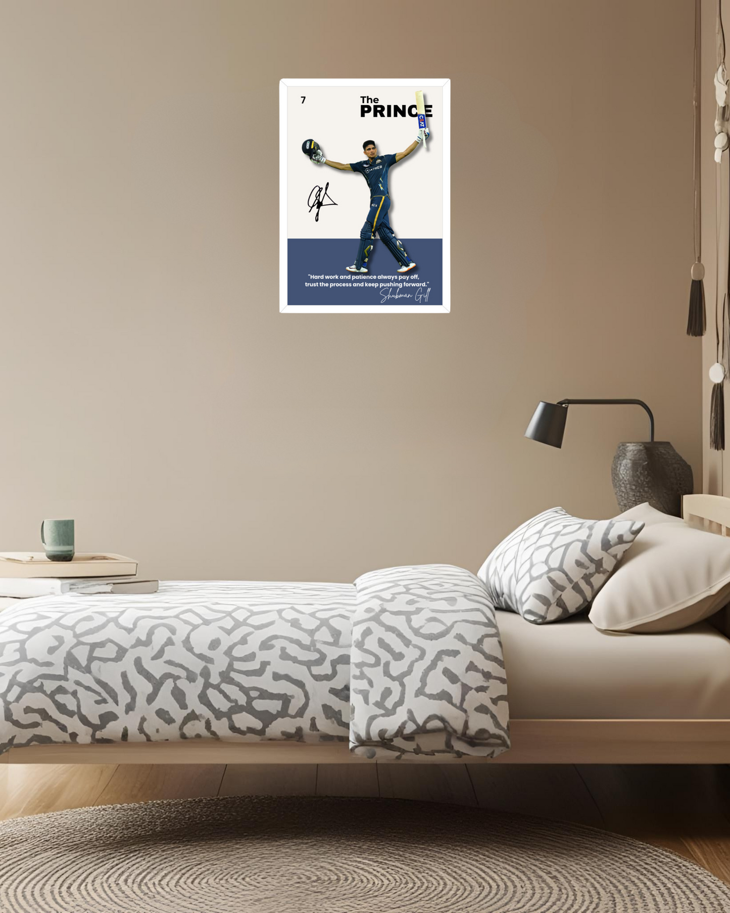 Shubman Gill Poster - The Prince of Cricket Houseofmagnetic