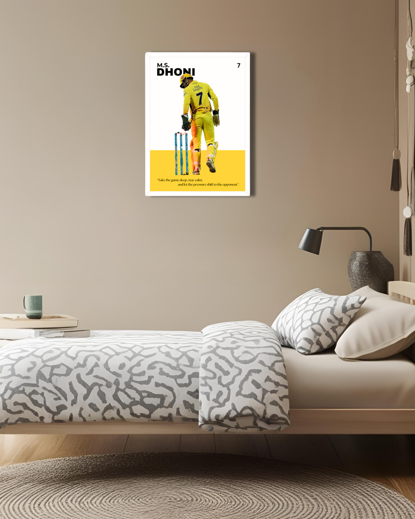 M.S. Dhoni Poster Houseofmagnetic