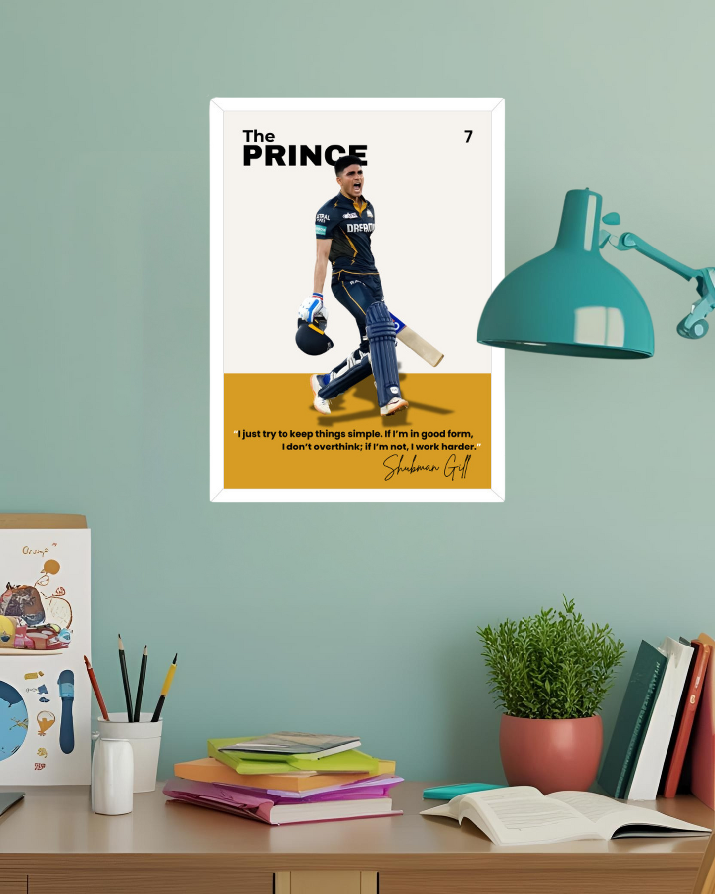 Shubman Gill Poster Houseofmagnetic