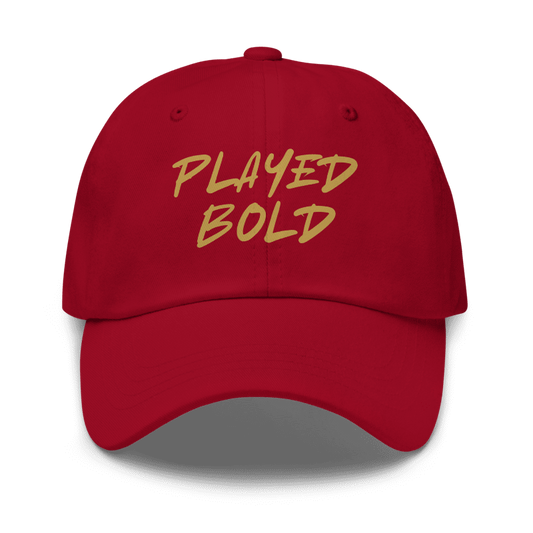 Played Bold RCB Cap – IPL 2025 Inspired | Cricket Fan Cap | Unisex Adjustable | House of Magnetic HOUSE OF MAGNETIC