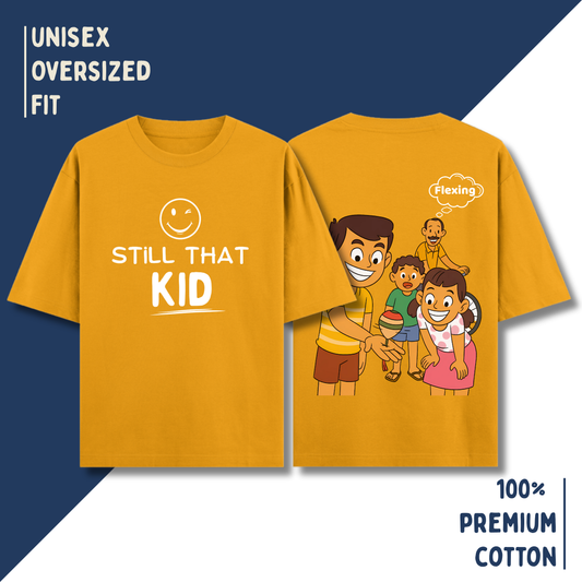 Still That Kid – “Flexing” Edition Oversized Unisex T-Shirt HOUSE OF MAGNETIC