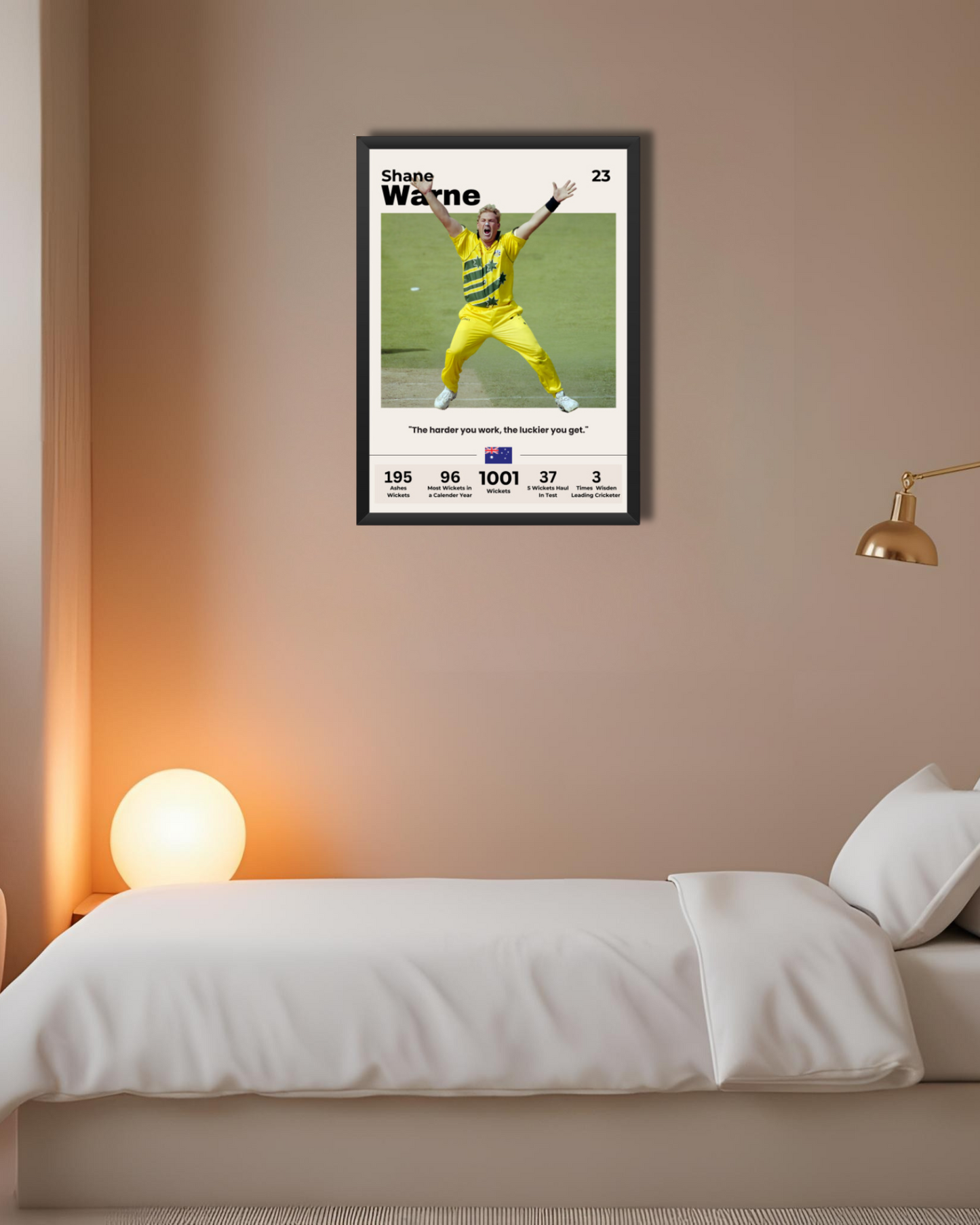 Shane Warne Poster Houseofmagnetic