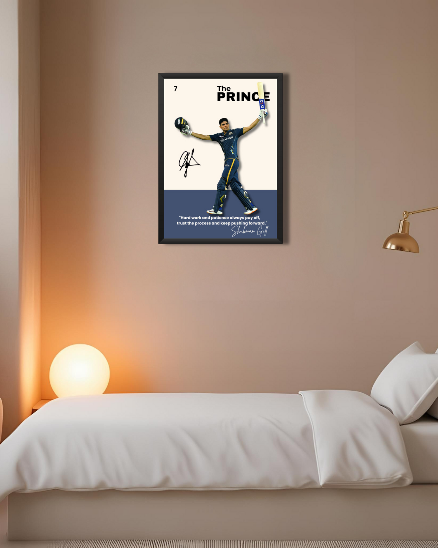 Shubman Gill Poster - The Prince of Cricket Houseofmagnetic