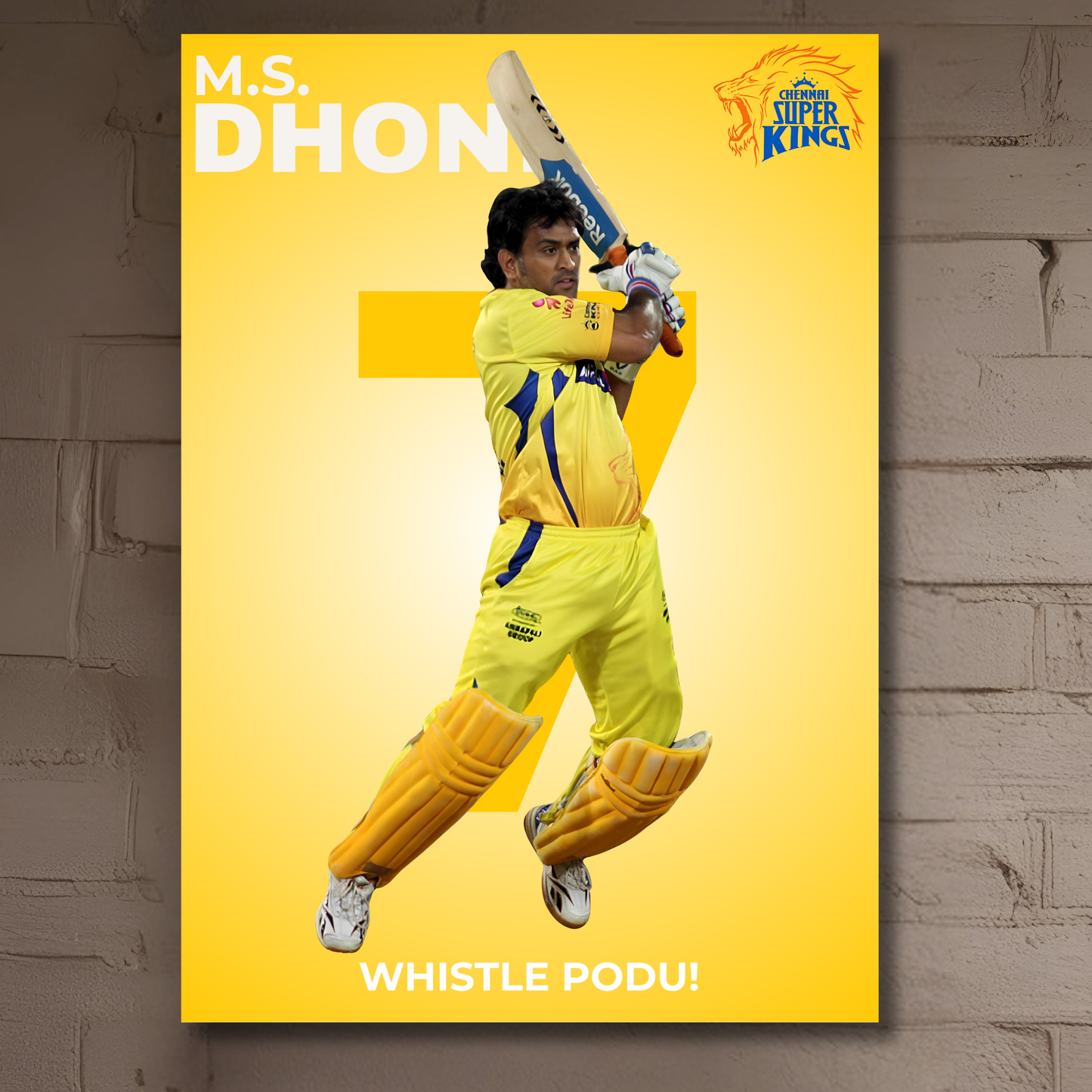 Chennai Super Kings Poster Combo – Set of 3 Houseofmagnetic