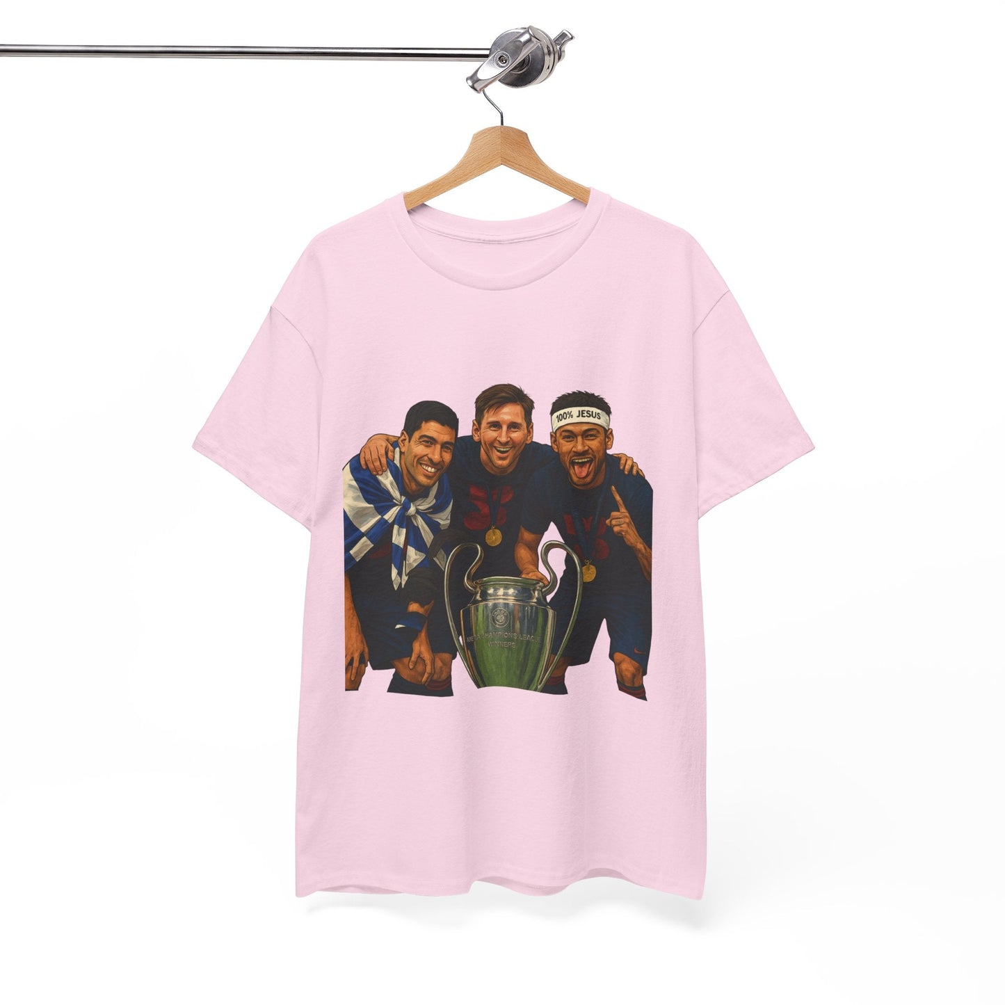 Legendary Trio Champions T-Shirt – UEFA Cup Celebration Tee | House of Magnetic HOUSE OF MAGNETIC