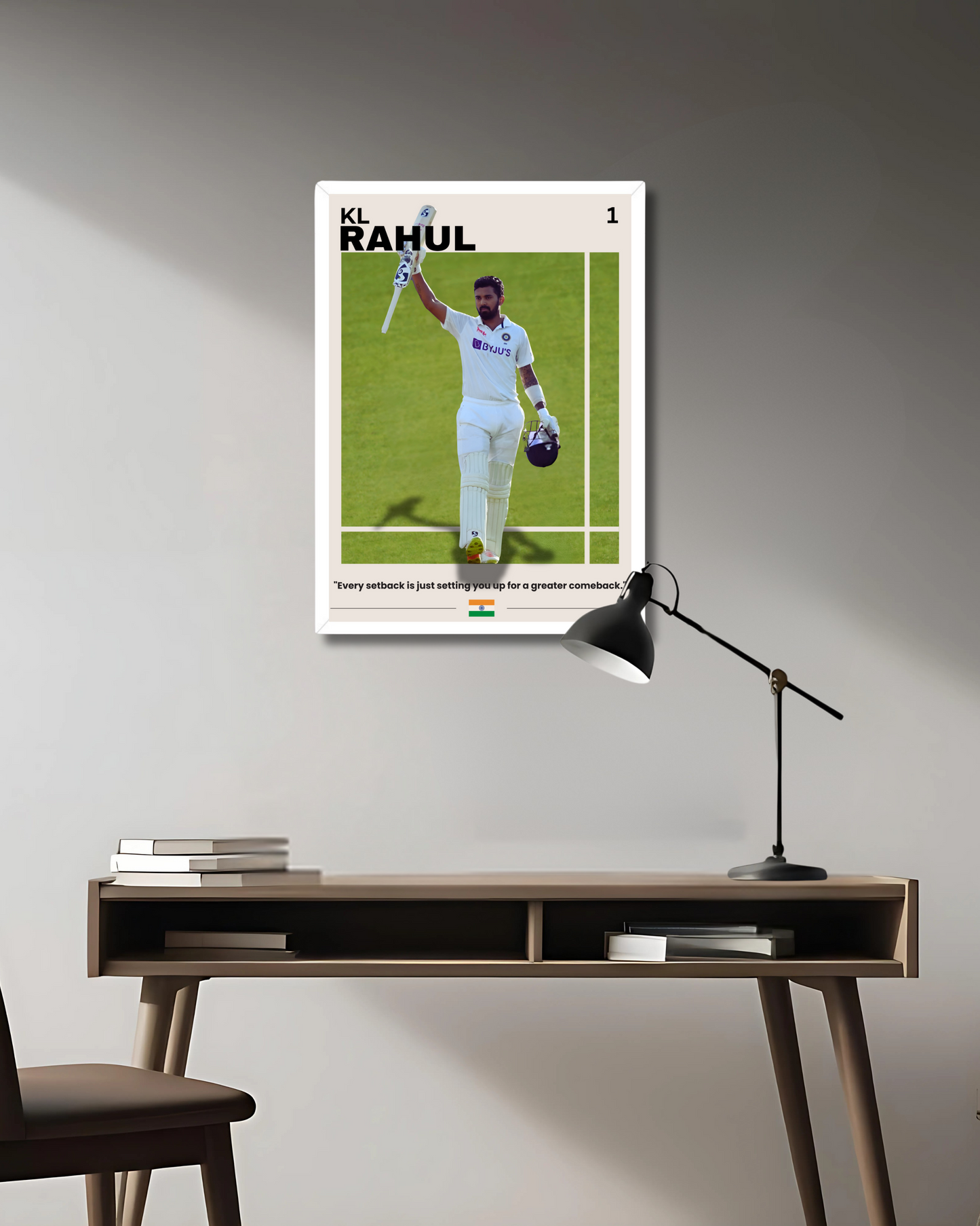 KL Rahul Test Poster Houseofmagnetic