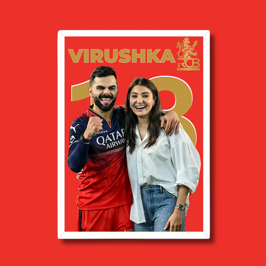 "VIRUSHKA RCB Poster – Limited Edition" Houseofmagnetic