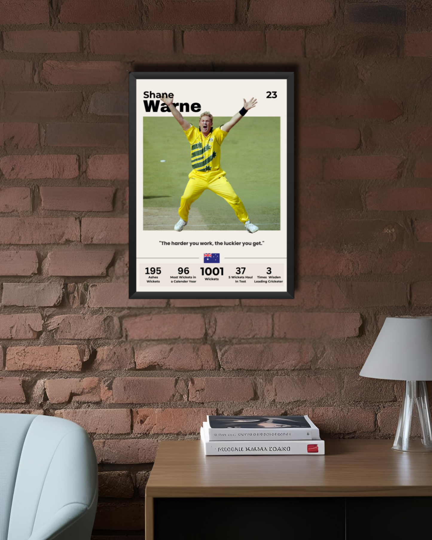 Shane Warne Poster Houseofmagnetic