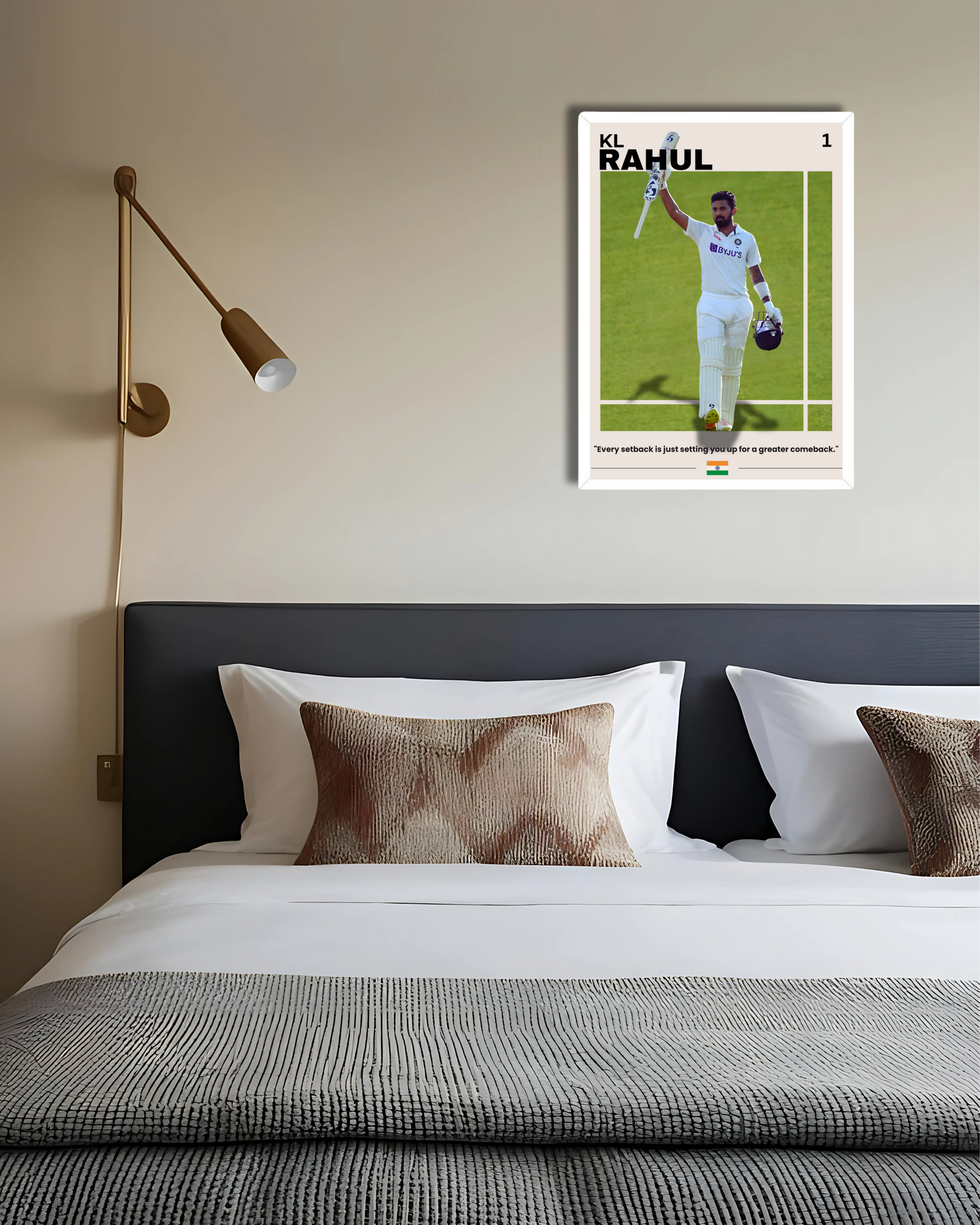 KL Rahul Test Poster Houseofmagnetic